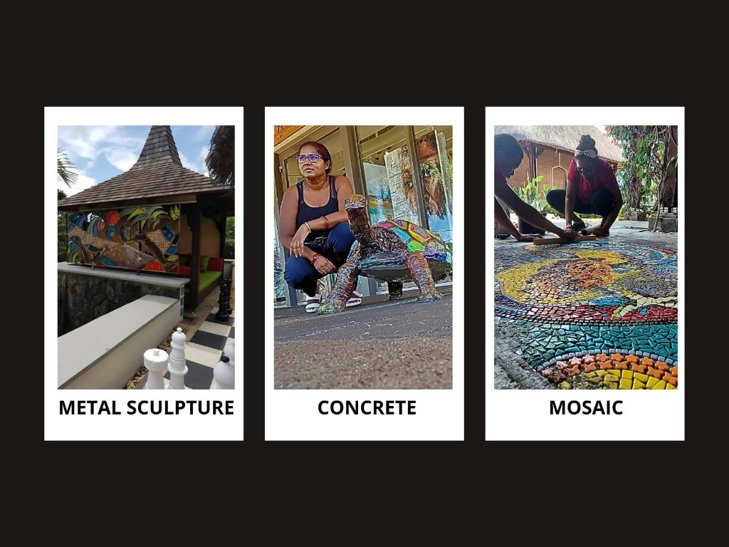 Niticha Parsand Goffart — Metal Sculpture, Concrete, Mosaic